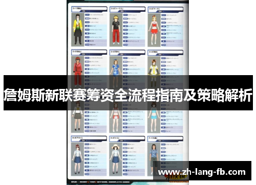 詹姆斯新联赛筹资全流程指南及策略解析 詹姆斯新联赛筹资全流程指南及策略解析